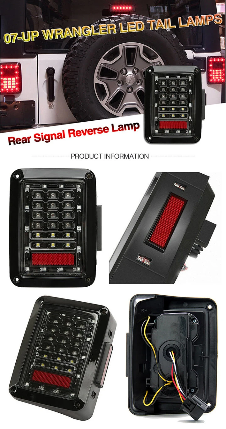 Stop Licence Jeep Yj Tj Jk Cj Backup Reverse Wholesale Truck Jeep Trailer LED Tail Lights