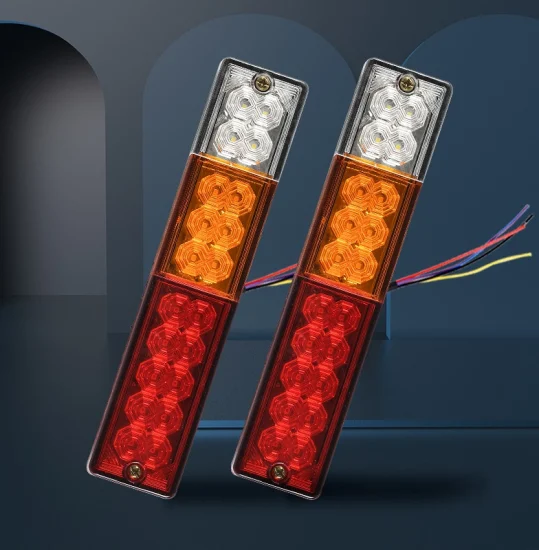 Низкая прибыль, оптовая продажа, светодиодный задний фонарь DC12/24 В, белый, янтарный, красный, комбинированный задний фонарь, светодиодный задний фонарь, ходовой сигнал, указатель поворота, стоп-сигнал