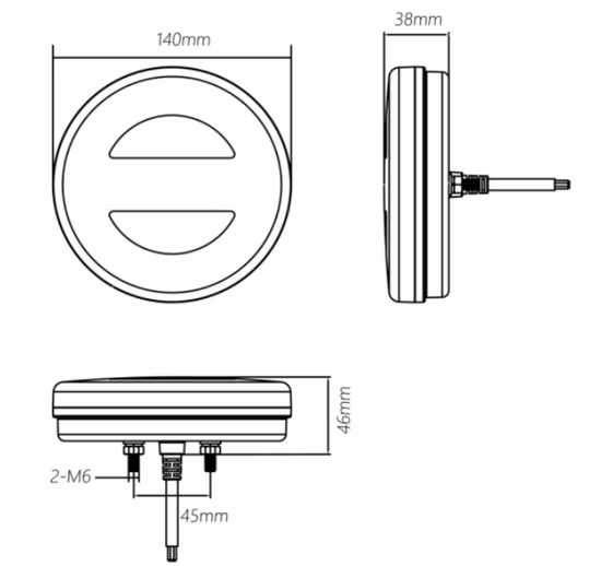 Светодиодный 4-дюймовый аварийный фонарь с круглым стоп-поворотом для грузовых автомобилей с прицепом и специальными транспортными средствами. Вспышка. Круглые мигающие стробоскопические огни прицепа для грузовиков.